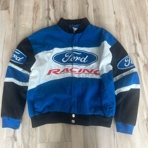 Ford Racing 1990s Vintage Nascar Jacket Size Small